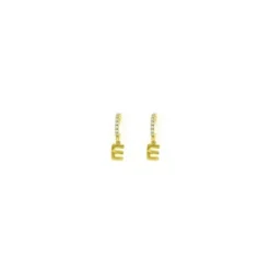 Orecchini Lettera E Oro Linea ABC MyLovly