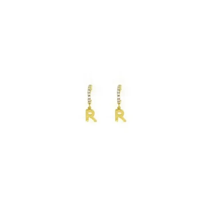 Orecchini Lettera R Oro Linea ABC MyLovly