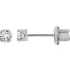 Orecchini 592 Zircone Medio 3mm Titanio Inverness 1 Paio