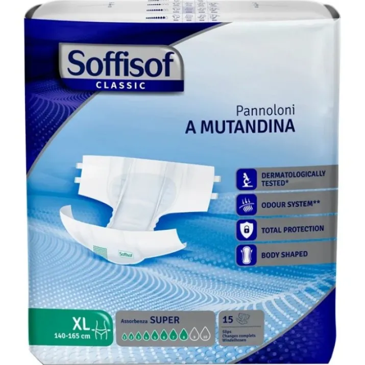 Pannolone a Mutandina Super Tg.XL Soffisof Classic 15 Pezzi