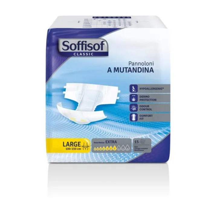 Pannoloni A Mutandina Classic Extra L Soffisof 15 Pezzi