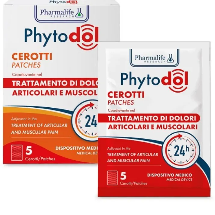Pharmalife Research Phytodol Cerotti per Dolori Muscolari e Articolari, 5 Pezzi