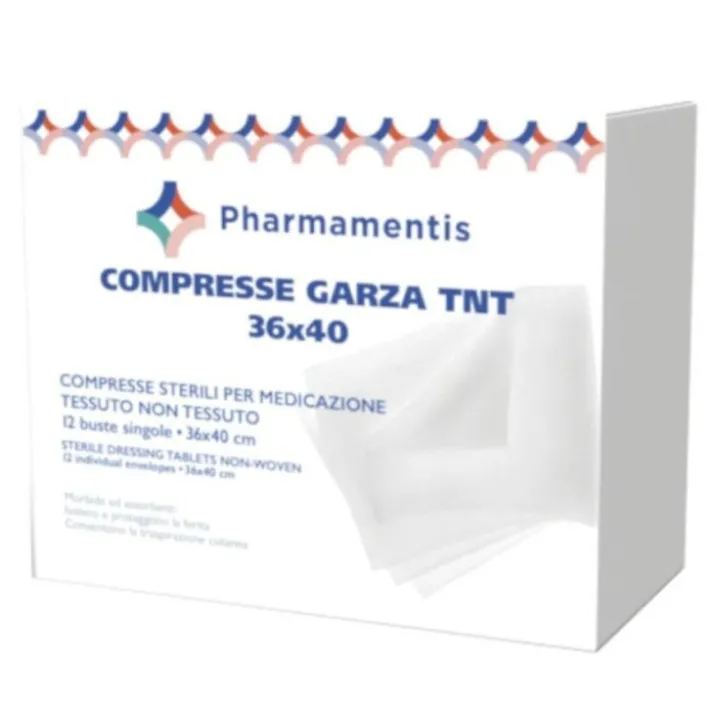 Pharmamentis Garza TNT 36x40 cm Sterile, Monouso per Medicazioni
