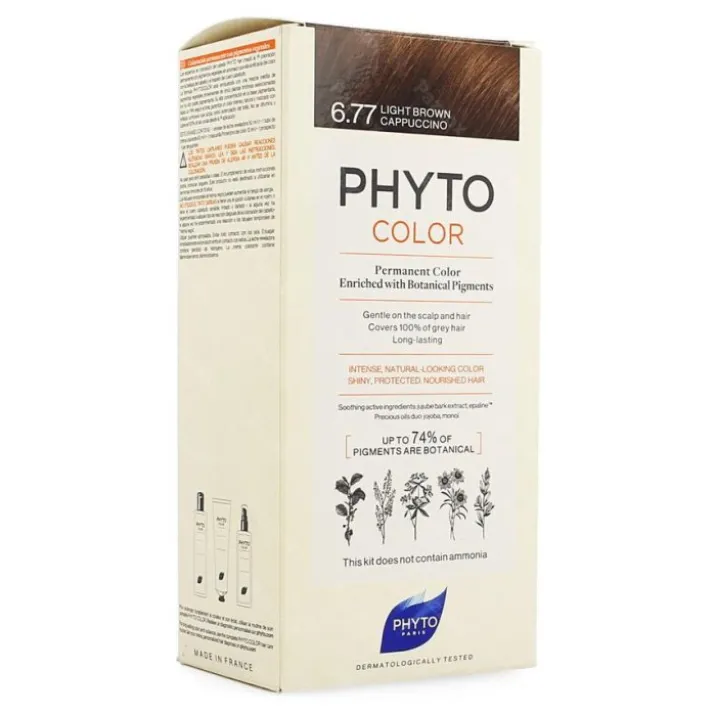 Phytocolor 6.77 Marrone Chiaro Cappuccino Phyto 1 Kit