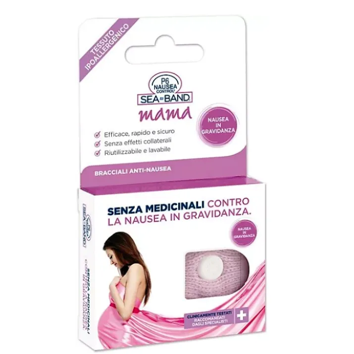 P6 Nausea Control Sea-Band Mama Bracciali 2 Pezzi