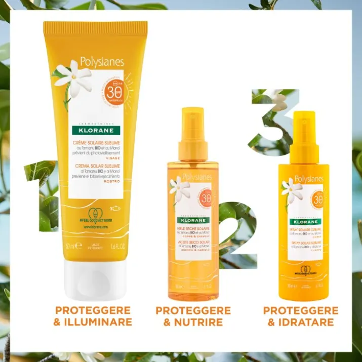 Polysianes Olio Secco Solare Spf30 Klorane 200ml
