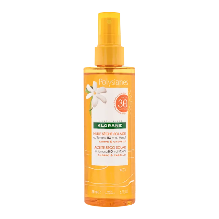 Polysianes Olio Secco Solare Spf30 Klorane 200ml