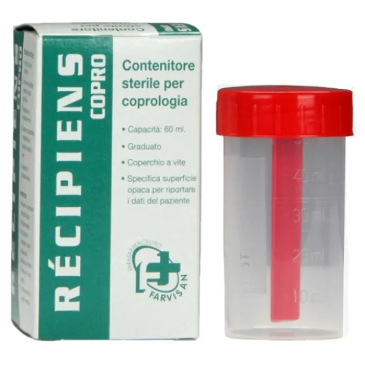 Recipiens Copro Contenitore Feci Farvisan 60ml