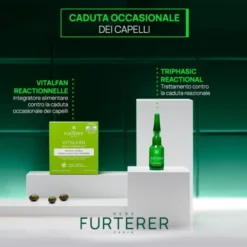 René Furterer Triphasic Reactional Trattamento 2-in-1 anticaduta & crescita, caduta reazionale, 12 unità