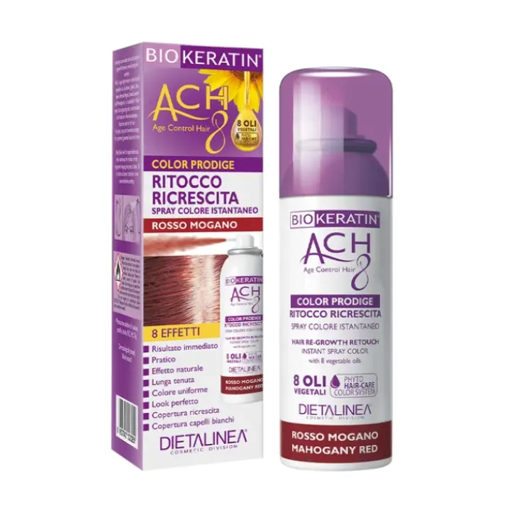 Ritocco Ricrescita Rosso Mogano Ach8 Biokeratin Spray 75ml