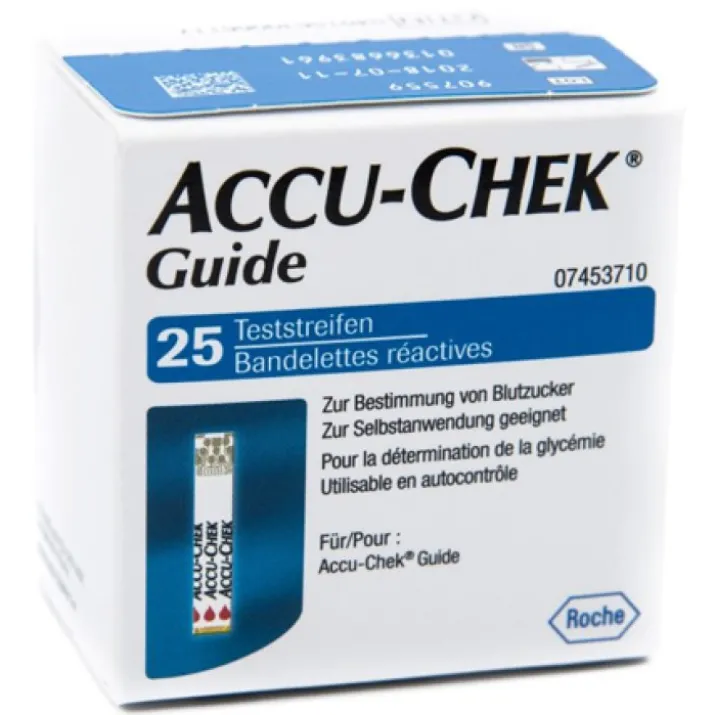 Roche Accu-Chek Guide Strisce Reattive 25 Pezzi