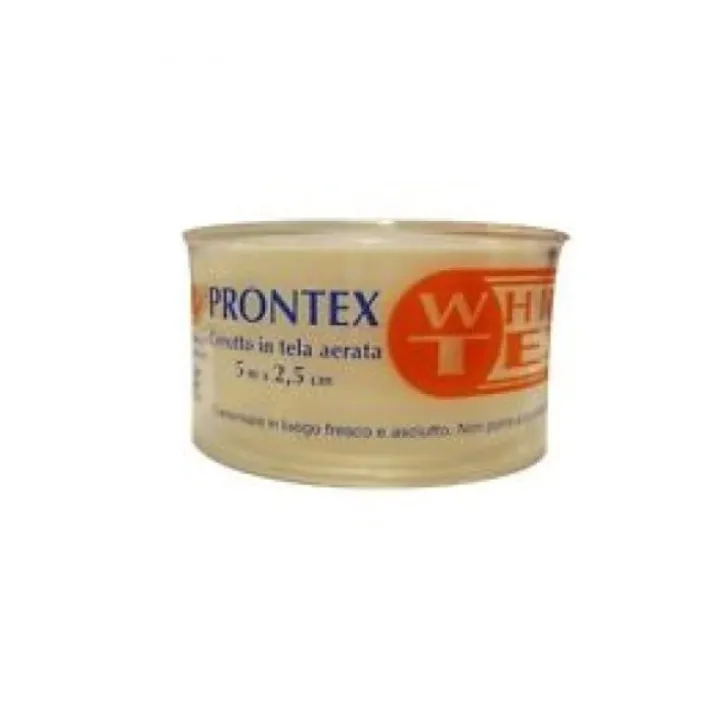 Safety Prontex White Tex Cerotto In Tela Aerata 5m x 2,5cm