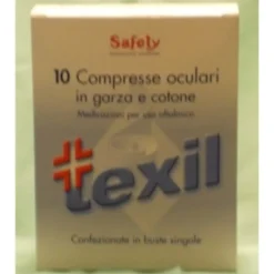 Safety Texil Garza Oculare Sterile Monouso 10 Compresse Oculari In Garza E Cotone