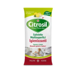 Salviette Multisuperfici Igienizzanti Al Limone Citrosil Home Protection 40 Panni