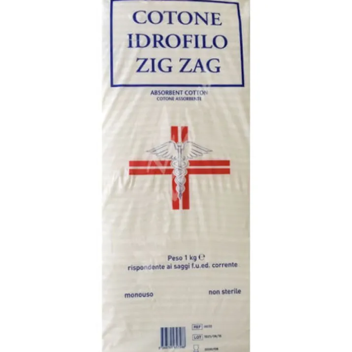 Sanifarma Cotone Idrofilo Zig Zag 1000 g