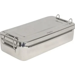 Scatola Inox 25x12,5x4,6cm Con Manici GIMA