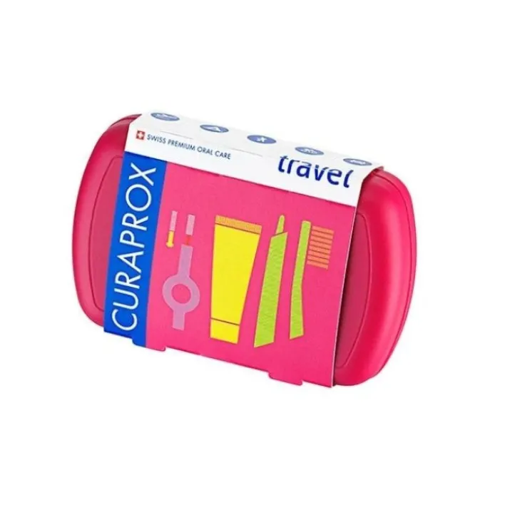 Set Da Viaggio Rosso Curaprox 4 Pezzi