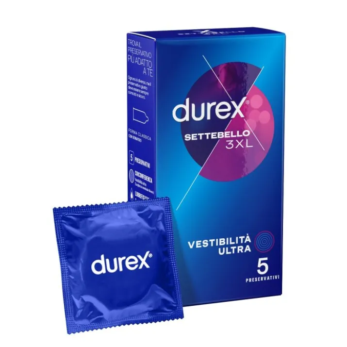 Settebello 3XL Vestibilità Ultra Durex 5 Pezzi