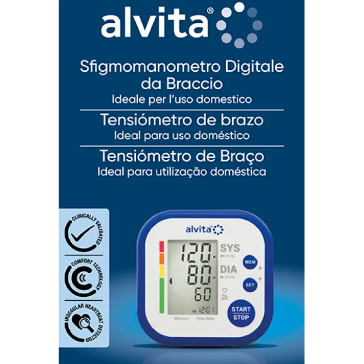 Sfigmomanometro Automatico Da Braccio Alvita 1 Pezzo