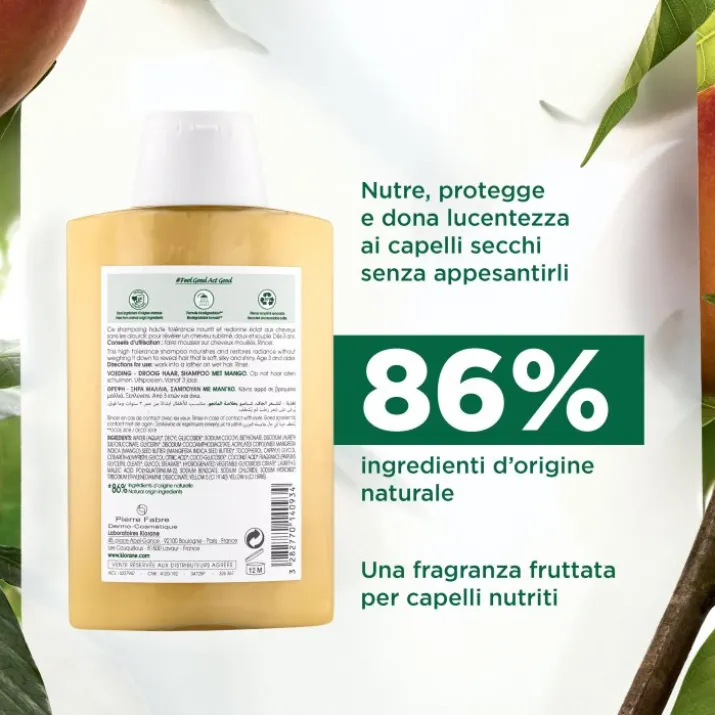 Shampoo Al Burro Di Mango KLORANE 200ml
