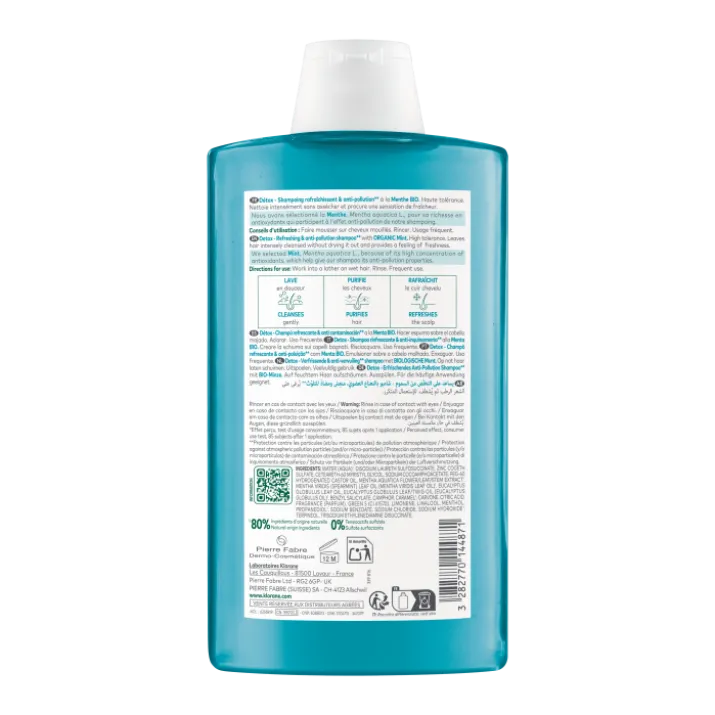 Shampoo Alla Menta Acquatica Klorane 400ml