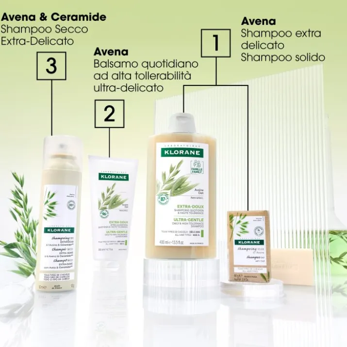 Shampoo Secco Avena Capelli Scuri Klorane 150ml