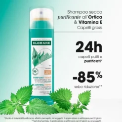 Shampoo Secco Ortica Capelli Scuri Klorane 150ml