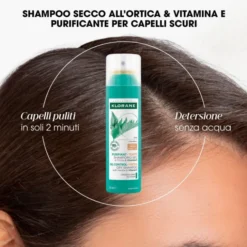 Shampoo Secco Ortica Capelli Scuri Klorane 150ml