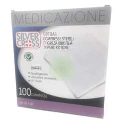 Silver Cross Optima Garza Compressa 10x10cm 100 Pezzi