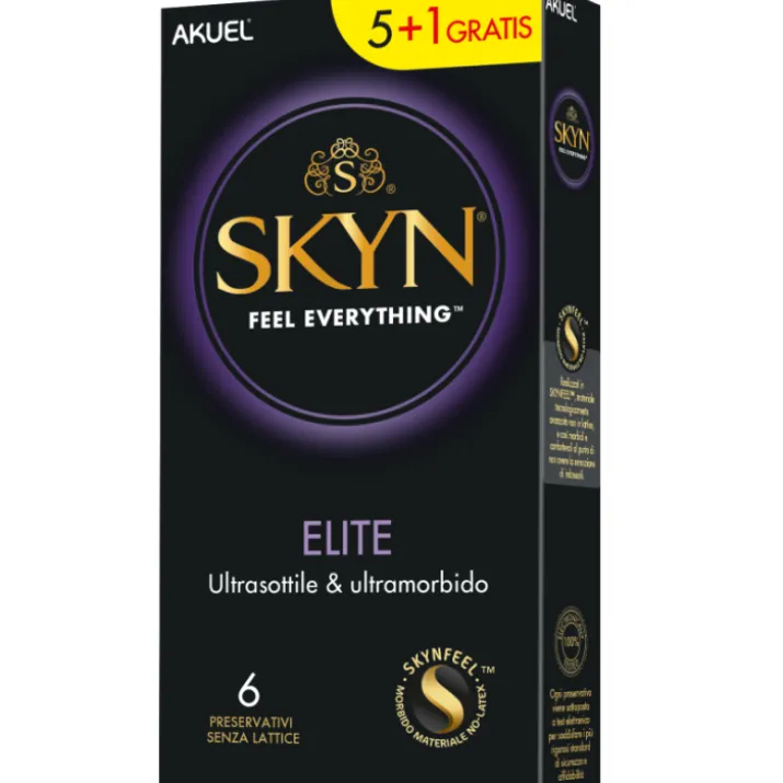 Skin Elite Akuel 5+1 Preservativi Senza Lattice