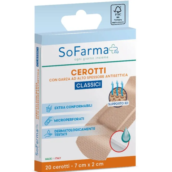 Sofarmapiu' Cerotti Classici 7x2 20 Pezzi