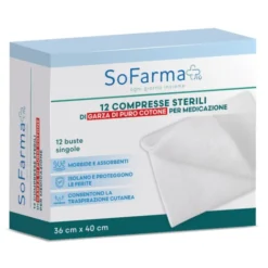 Sofarmapiu' Compresse Cotone 36x40 12 Pezzi