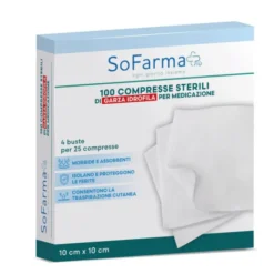 Sofarmapiu' Compresse Cotone 10x10 100 Pezzi