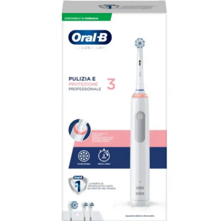 Spazzolino Elettrico Pro 3 Oral-B Laboratoraty 3 Pezzi