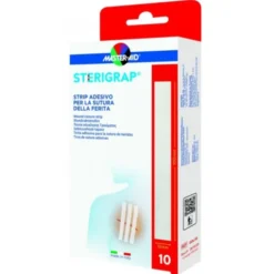 STERIGRAP Strip Adesivo Sutura MASTER•AID 100x12mm 10 Pezzi