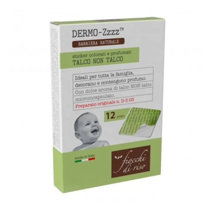 Sticker Talco Non Talco Fiocchi Di Riso 12 Pezzi