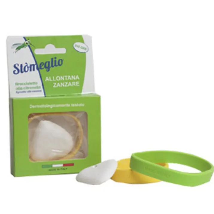 Stòmeglio Allontana Zanzare Braccialetto Alla Citronella Giallo 1 Pezzo