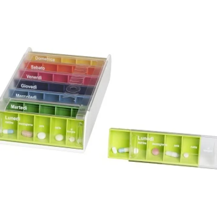 SUPAIRBOX PORTAPILLOLE 7GG Arcobaleno