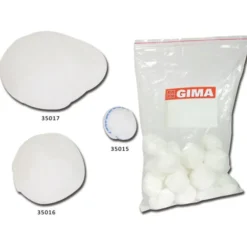 Tampone Rotondi Di Garza 15mm Cotone GIMA 1000 Pezzi