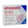 Tappi Auricolari in Cera Presteril 12 Pezzi