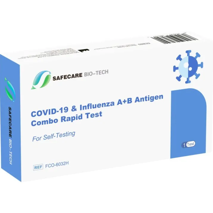Test Covid 19 & Influenza A+B Antigenico Combo Safecare Bio-Tech 1 Test