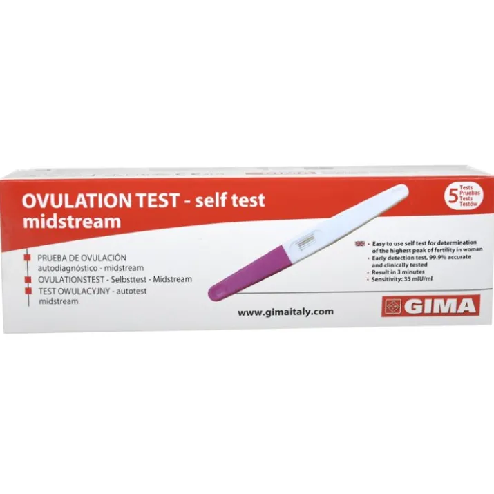 Test Ovulazione Self Test Midstream GIMA 5 Test