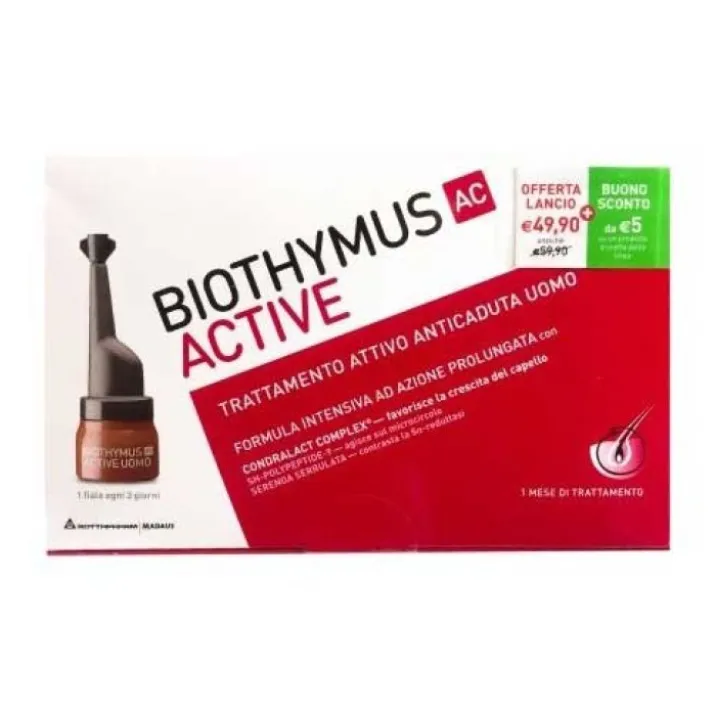 Trattamento Anticaduta Uomo Biothymus AC Active 10 Fiale