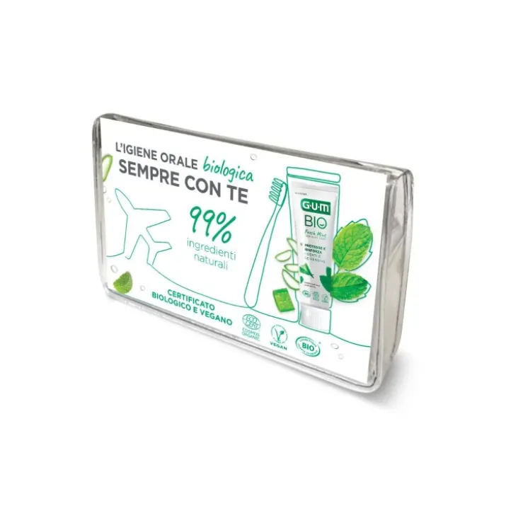 Travel Kit con Spazzolino e Dentifricio Bio GUM