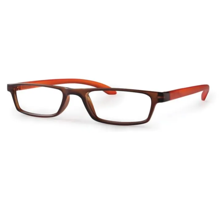 Trendy Occhiali Premium Arancio/Marrone Diottrie +1,00
