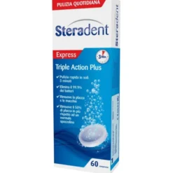 Triple Action Plus Steradent 60 Compresse