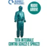 Tuta Microfibra Xl Chiusura Lampo Impermeabile Verde