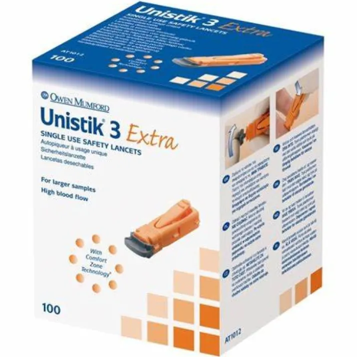 Unistick 3 Extra Owen Mumford 100 Pezzi