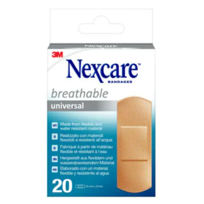 Universal Breathable 25x72mm Nexcare™ 3M™ 20 Cerotti
