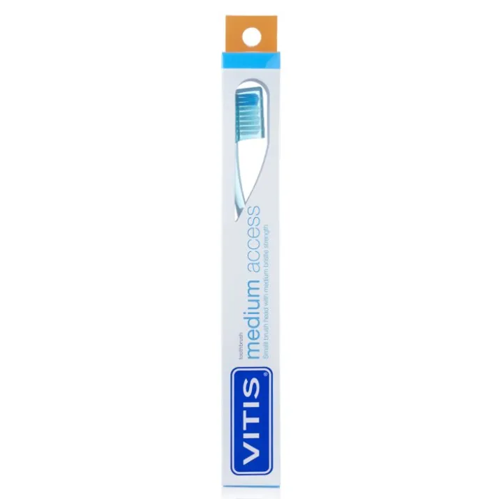 Vitis® Medium Access Spazzolino con dentifricio 15ml
